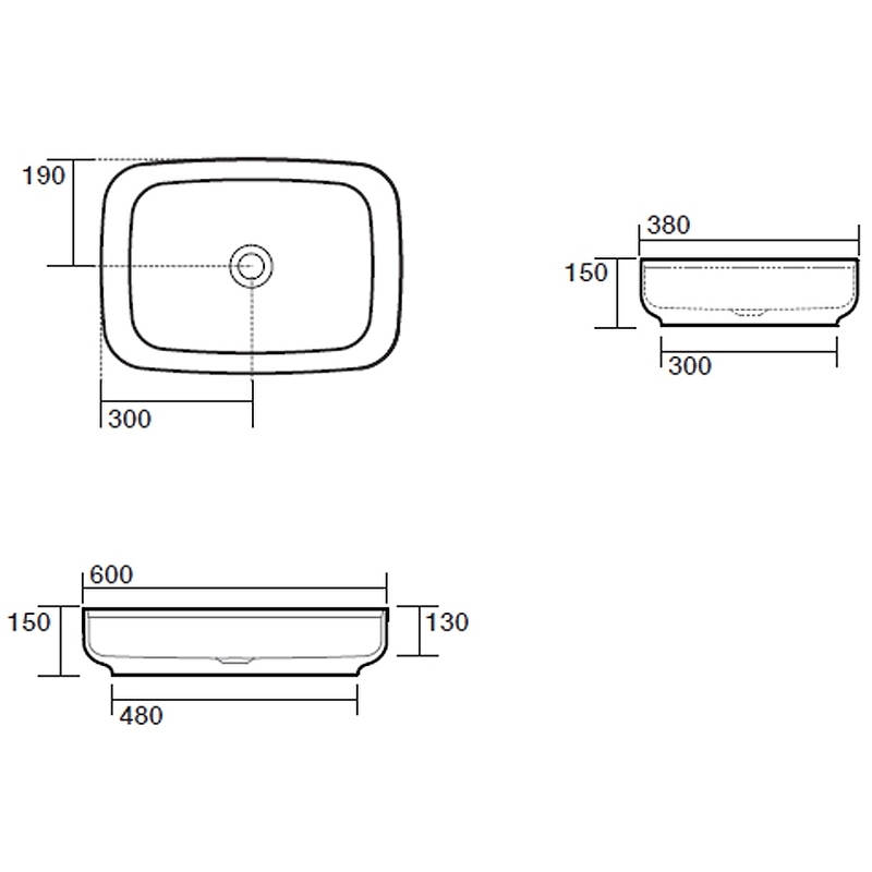Раковина-чаша Kerasan Tribeca 60 514130 Белая матовая от магазина ЛесКонПром.ру
