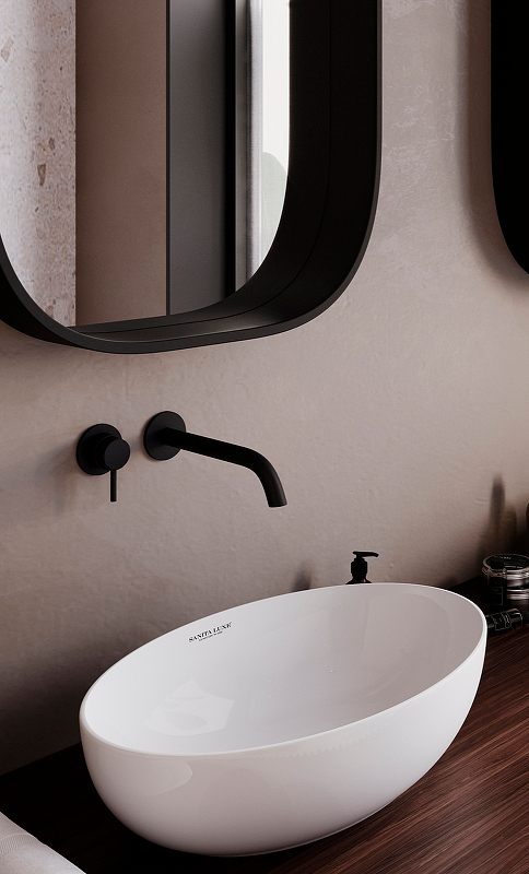 Раковина-чаша Sanita Luxe Ringo Slim 53 RNGSLWB01S Белая от магазина ЛесКонПром.ру