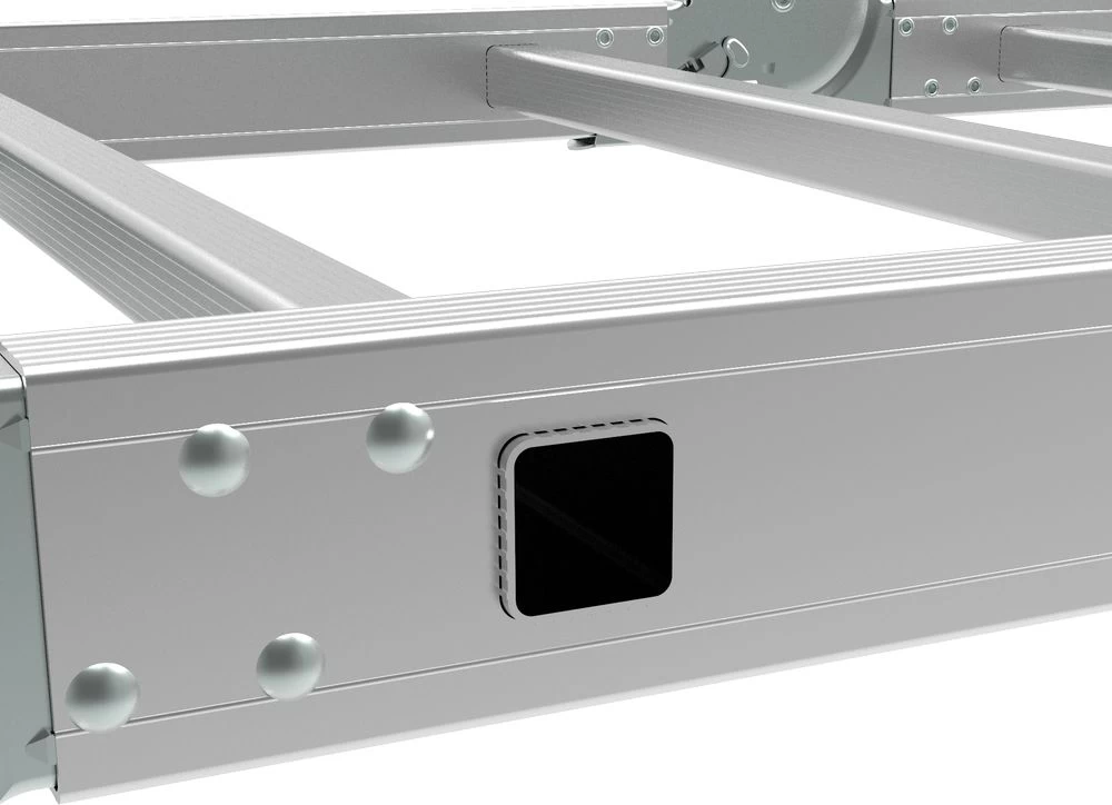 Профессиональная алюминиевая лестница-трансформер с развальцованными ступенями, ширина 800 мм NV3326 НОВАЯ ВЫСОТА 4Х3 арт.3326403 от магазина ЛесКонПром.ру