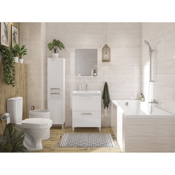 Акриловая ванна Cersanit Lorena 160x70 см от магазина ЛесКонПром.ру