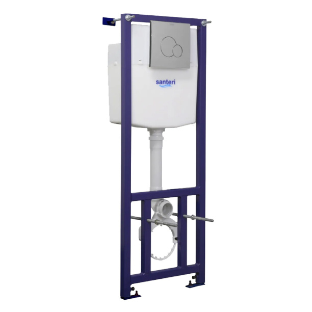 Инсталляция Culto Брайес с унитазом, сиденьем, кнопкой хром от магазина ЛесКонПром.ру