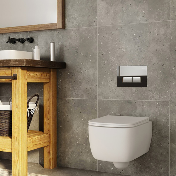 Кнопка для инсталляции IDDIS Uniglass стекло черный от магазина ЛесКонПром.ру