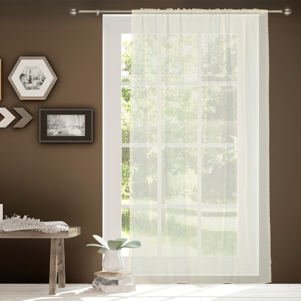 Штора-тюль вуаль 200х280 см шампань от магазина ЛесКонПром.ру