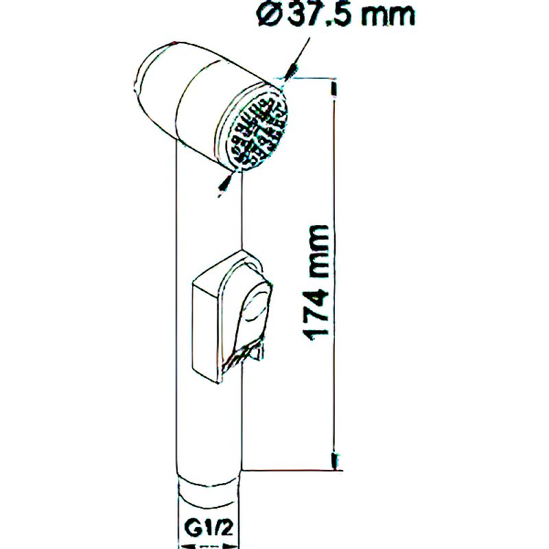 Гигиенический душ WasserKRAFT A043 Хром от магазина ЛесКонПром.ру