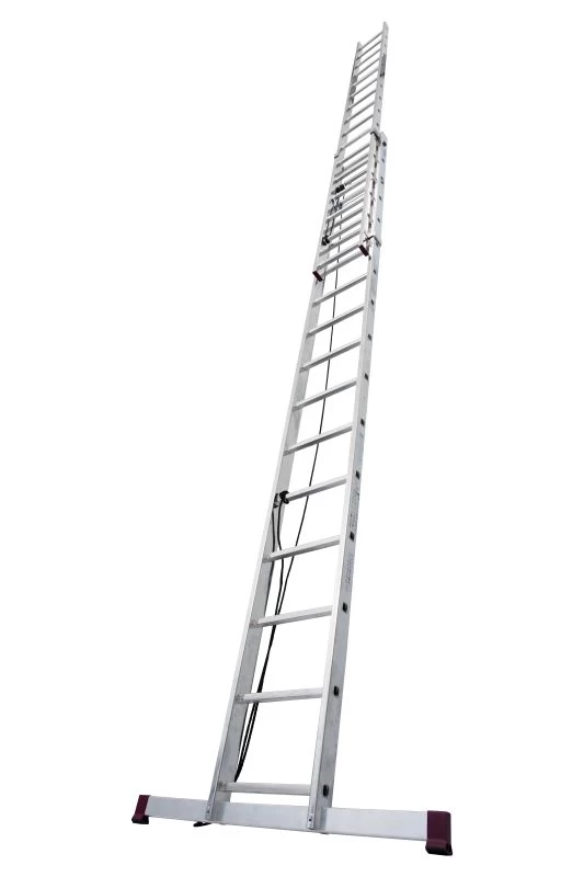 Лестница алюминиевая двухсекционная с канатной тягой KRAUSE CORDA 2х16 арт. 031525 от магазина ЛесКонПром.ру