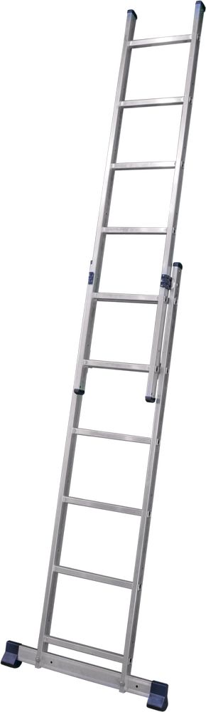 Лестница алюминиевая двухсекционная профессиональная Новая Высота 2x14 арт. 3220214 от магазина ЛесКонПром.ру