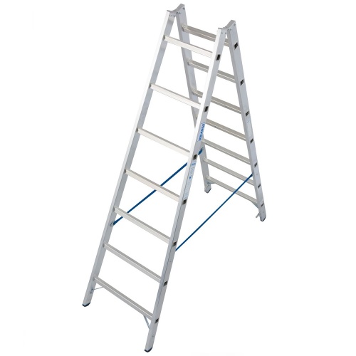 Стремянка алюминиевая двухсторонняя Krause Stabilo 2х7 ступеней (арт. 124913) от магазина ЛесКонПром.ру