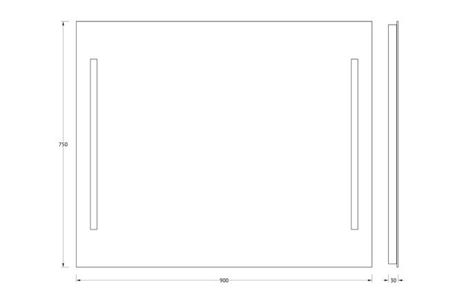 Зеркало EVOFORM Lumline 80372824 от магазина ЛесКонПром.ру