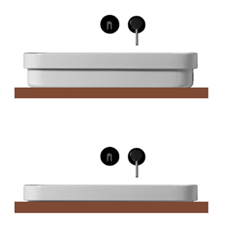 Раковина Kerasan Tribeca 60 514301 Белая от магазина ЛесКонПром.ру