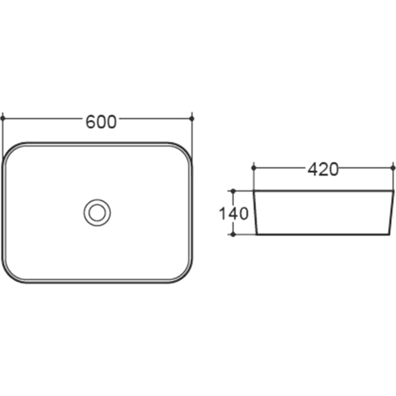 Раковина-чаша Vincea 60 VBS-304 Белая от магазина ЛесКонПром.ру