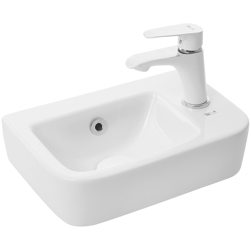 Раковина WeltWasser Aisbach 10100 R 37 10000004591 Белый глянец от магазина ЛесКонПром.ру