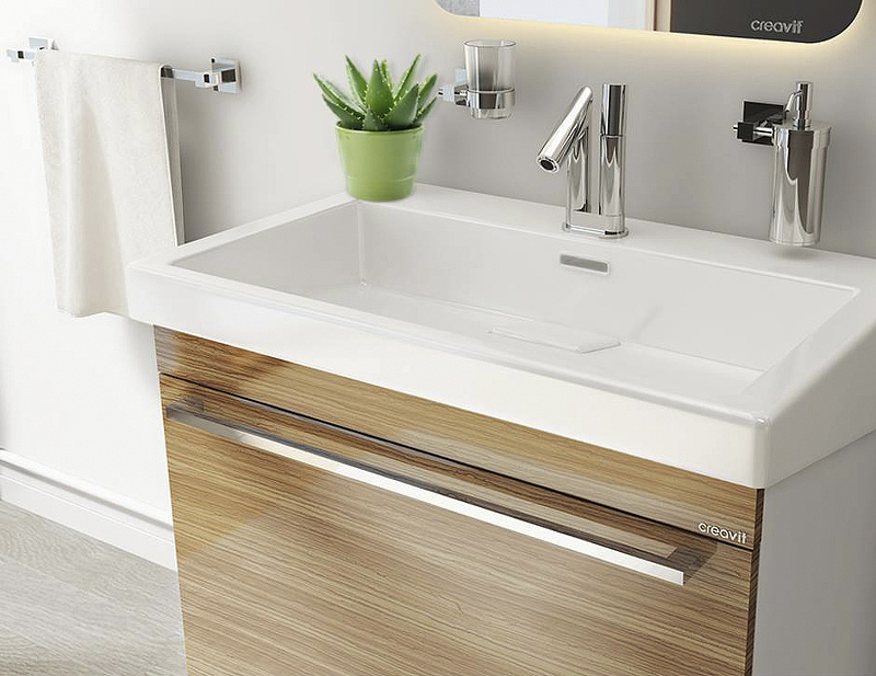 Раковина Creavit Epic 80 EP080-00CB00E-0000 Белая от магазина ЛесКонПром.ру