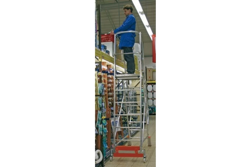 Односторонняя лестница с платформой VARIO KOMPAKT STABILO 12 ступеней KRAUSE арт.833174 от магазина ЛесКонПром.ру