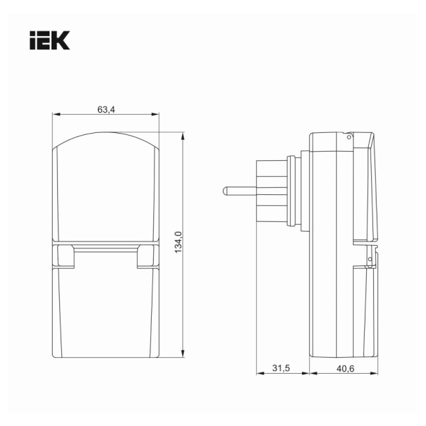 Таймер IEK электронный 7 дней IP44 от магазина ЛесКонПром.ру