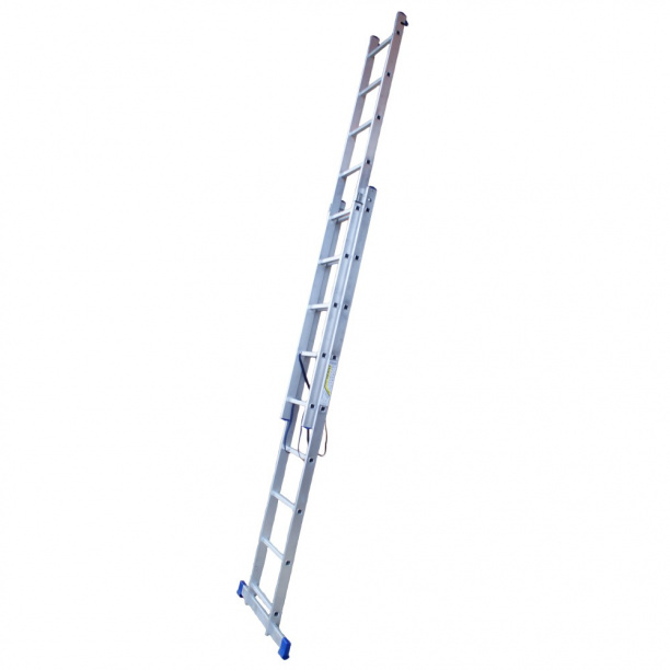 Лестница алюминиевая STAIRS двухсекционная 18 ступеней от магазина ЛесКонПром.ру