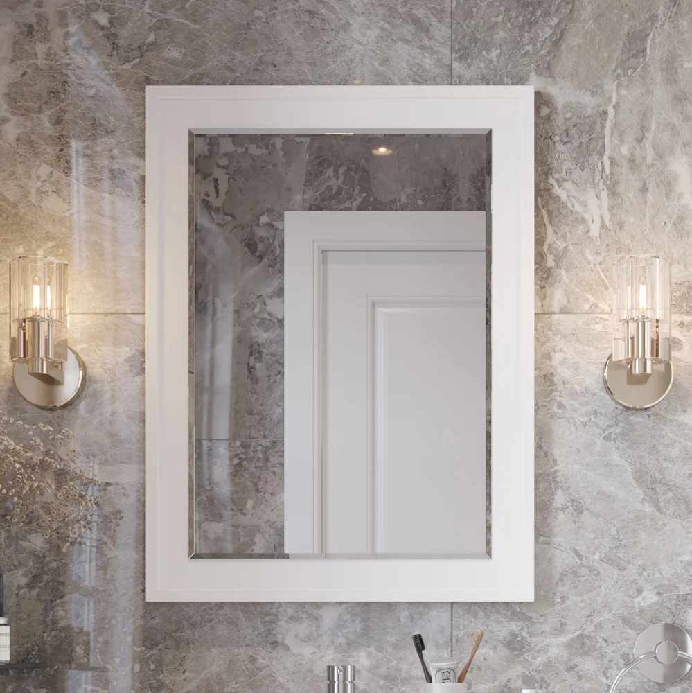 Зеркало STWORKI Хадстен 80 белое от магазина ЛесКонПром.ру