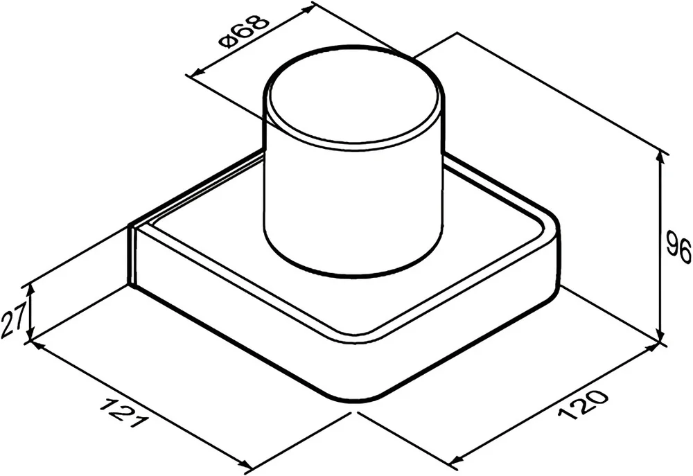 Стакан Damixa Jupiter DA7734300 от магазина ЛесКонПром.ру