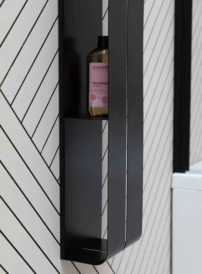 Полка Aquanet Магнум 302228 черная матовая от магазина ЛесКонПром.ру