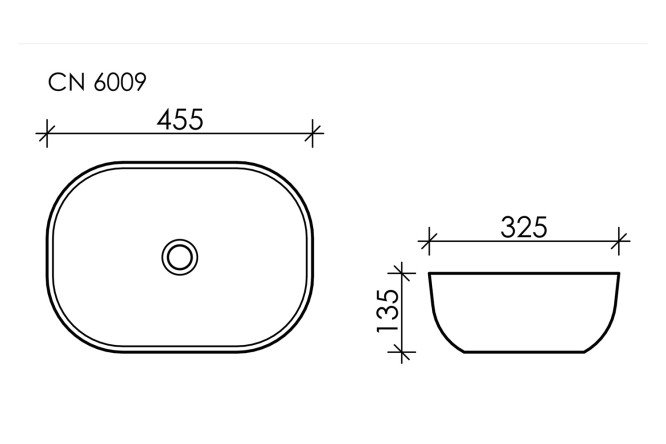 Умывальник накладной CERAMICA NOVA Element 80551197 от магазина ЛесКонПром.ру