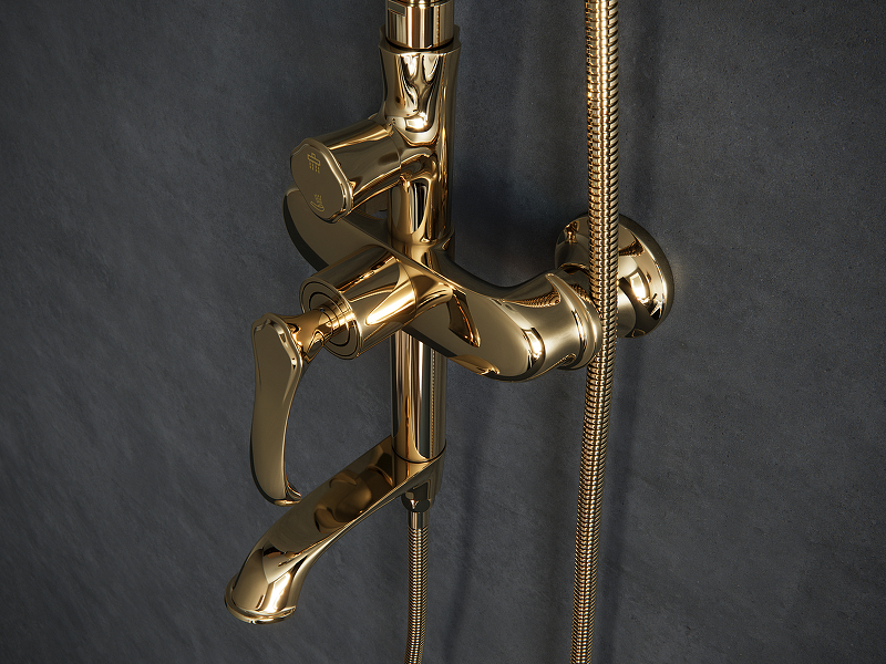 Душевая система Laguraty 7001A Золото от магазина ЛесКонПром.ру