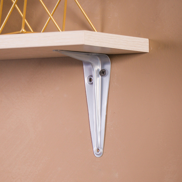 Кронштейн Практик 125х100 мм серый от магазина ЛесКонПром.ру