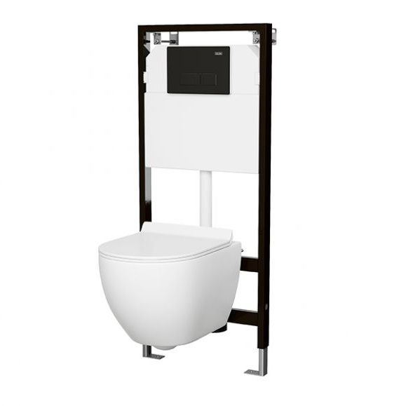 Кнопка для инсталляции SOLE черная от магазина ЛесКонПром.ру