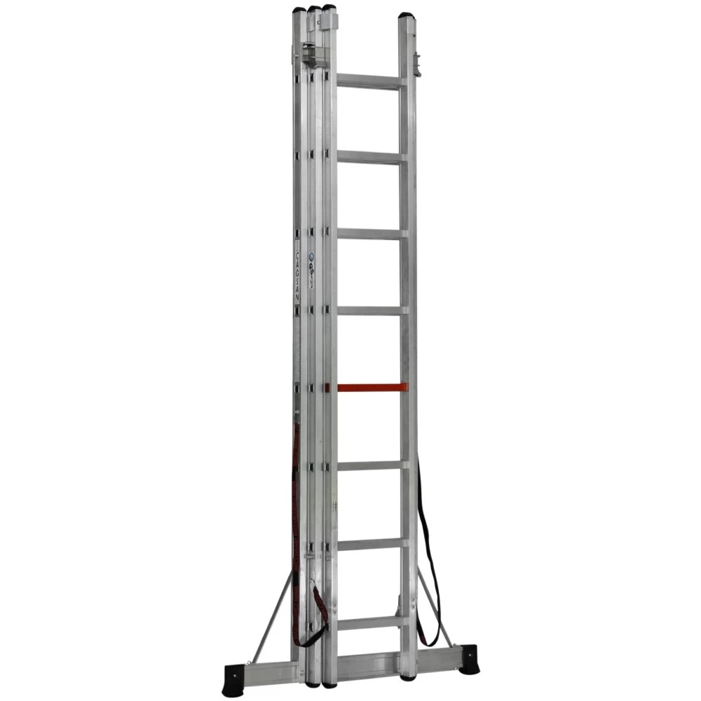 Трехсекционная алюминиевая лестница 3х9 CAGSAN арт.TS199 от магазина ЛесКонПром.ру