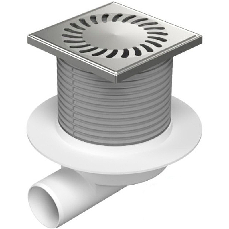 Душевой трап Paini 425XL с решеткой Хром от магазина ЛесКонПром.ру