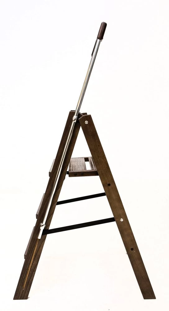 Стремянка деревянная Hoz-Block Серж 3 ступени Венге (арт. СДР-3В) от магазина ЛесКонПром.ру