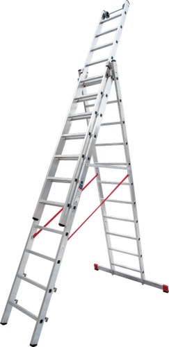 Лестница алюминиевая трехсекционная индустриальнаяНовая Высота 3x11 арт. 5230311 от магазина ЛесКонПром.ру