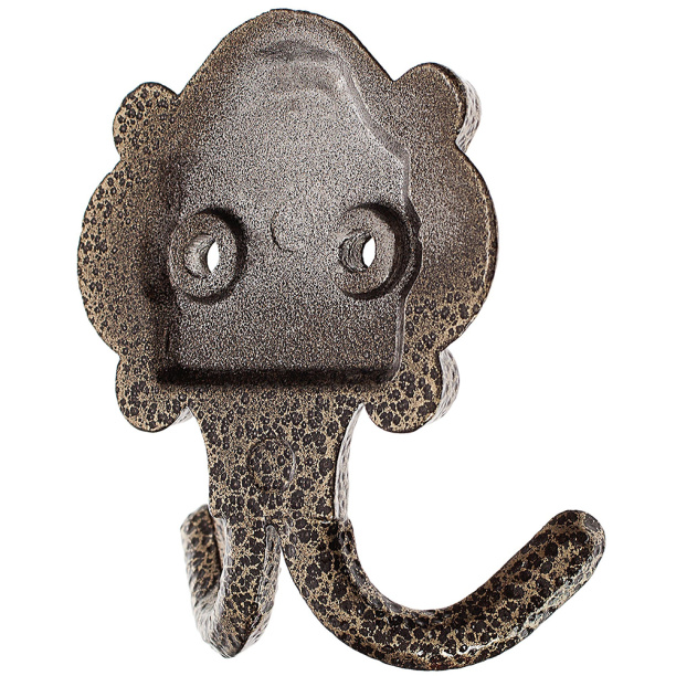 Крючок мебельный Ликчел КМ-4 старинная бронза от магазина ЛесКонПром.ру