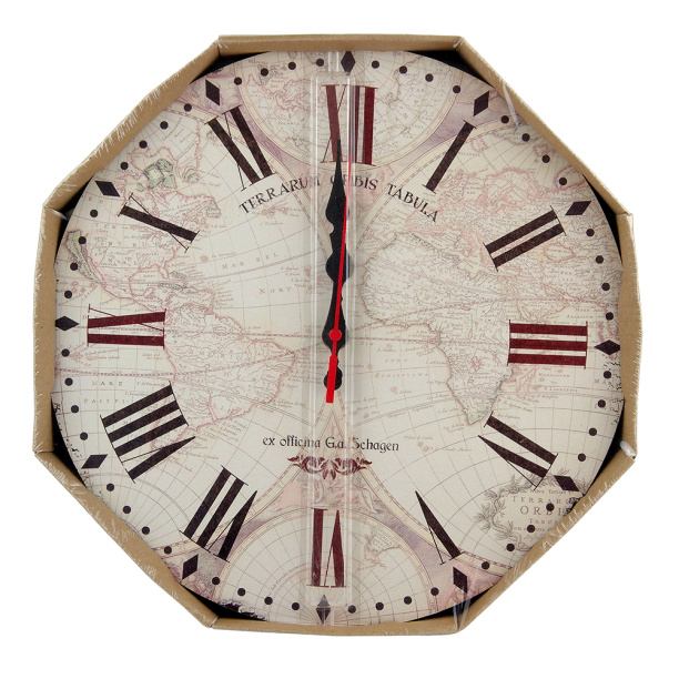 Часы настенные Тройка Глобус d29 см от магазина ЛесКонПром.ру