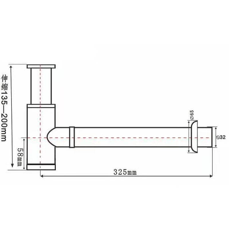 Сифон для раковины SantiLine SL-116 Золото от магазина ЛесКонПром.ру
