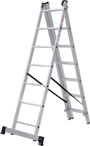 Лестница алюминиевая трехсекционная Новая Высота 3x7 арт. 1230307 от магазина ЛесКонПром.ру