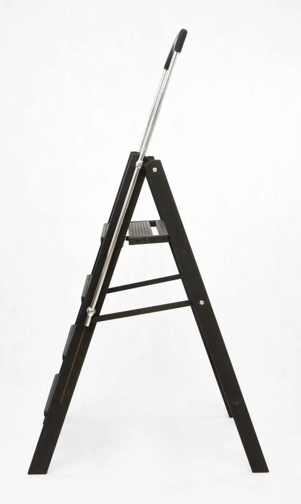 Стремянка деревянная Hoz-Block Серж 4 ступени Черная (арт. СДР-4Ч) от магазина ЛесКонПром.ру