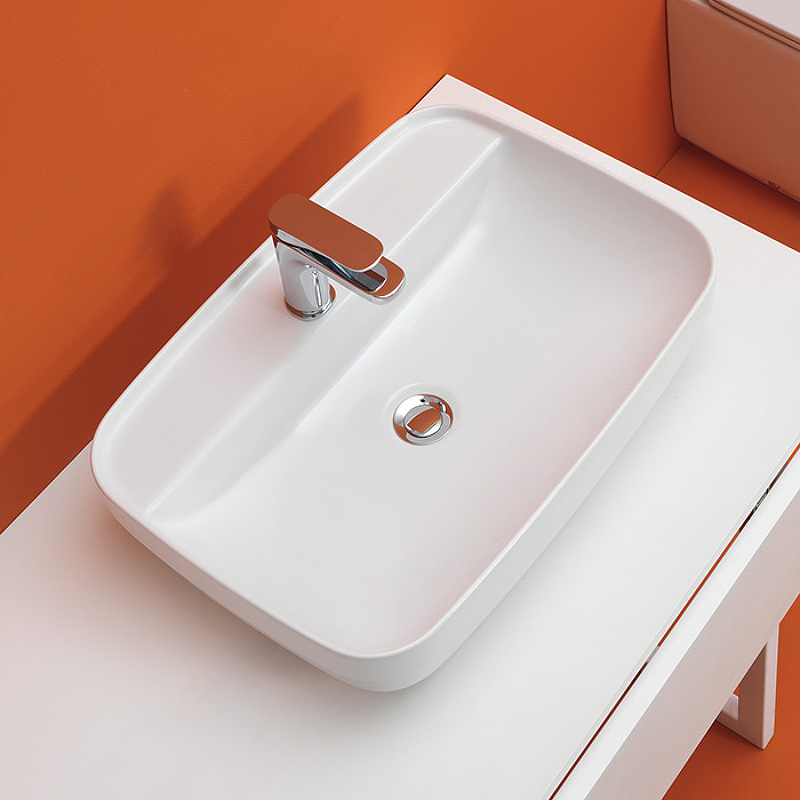 Раковина Kerasan Tribeca 60 514001*1 Белая от магазина ЛесКонПром.ру