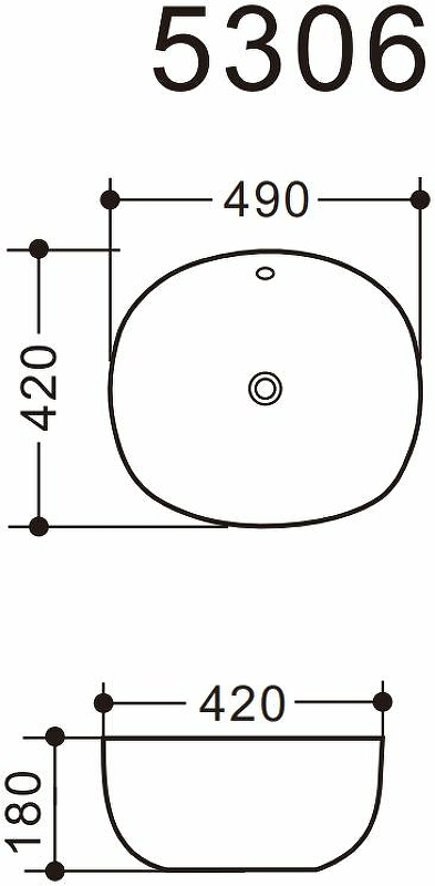 Раковина-чаша Art&Max 49 AM5306-W Белая от магазина ЛесКонПром.ру