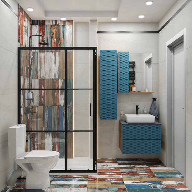 Держатель для запасных рулонов Mart Overtop напольный черный от магазина ЛесКонПром.ру