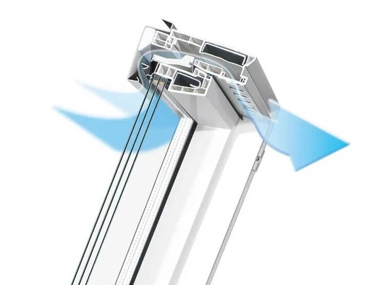 Окно мансардное FAKRO PTP-V U4 02 55х98 от магазина ЛесКонПром.ру