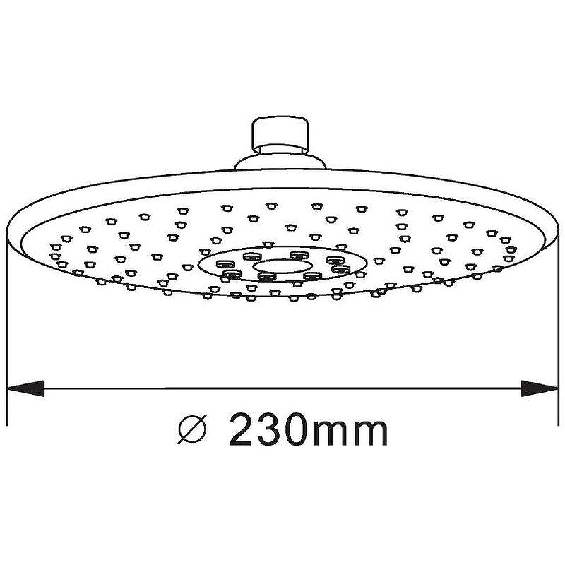 Верхний душ Orange S05TS Хром от магазина ЛесКонПром.ру