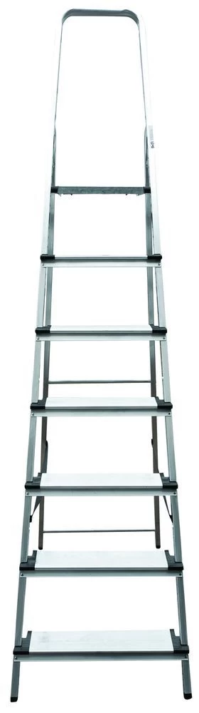 Стремянка алюминиевая с широкой ступенью Новая Высота 7 ступеней (арт. 1117107) от магазина ЛесКонПром.ру