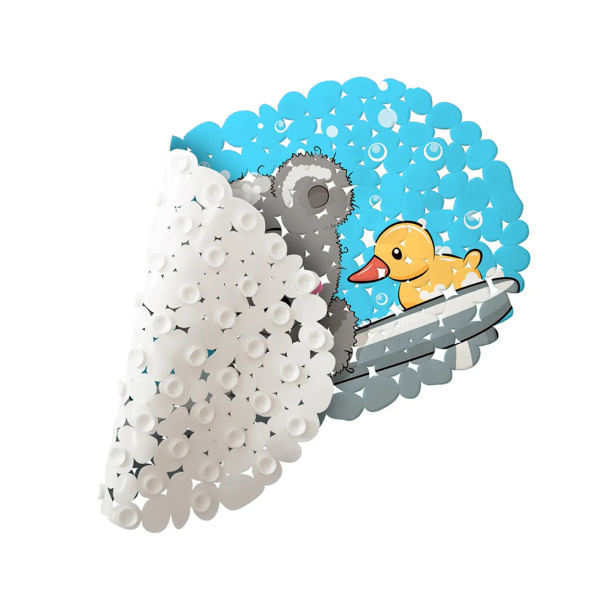 Коврик ВИЛИНА Мишка в ванне 39х69 см антискользящий от магазина ЛесКонПром.ру