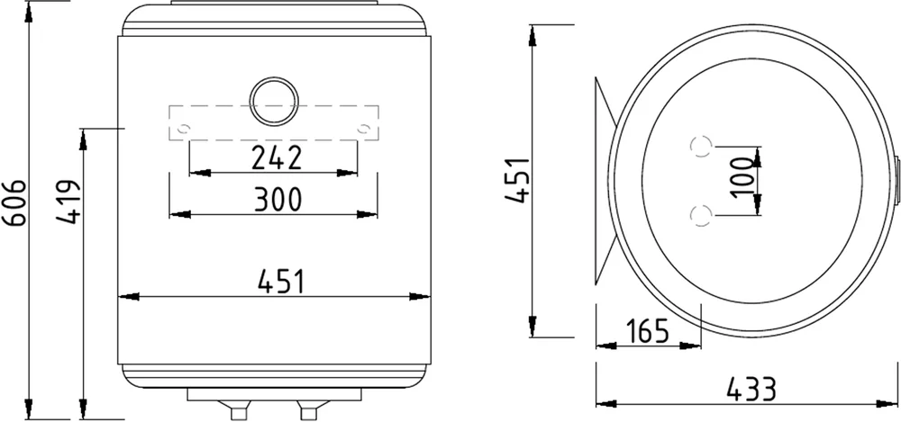Накопительный водонагреватель Atlantic Steatite Elite 50 электрический от магазина ЛесКонПром.ру