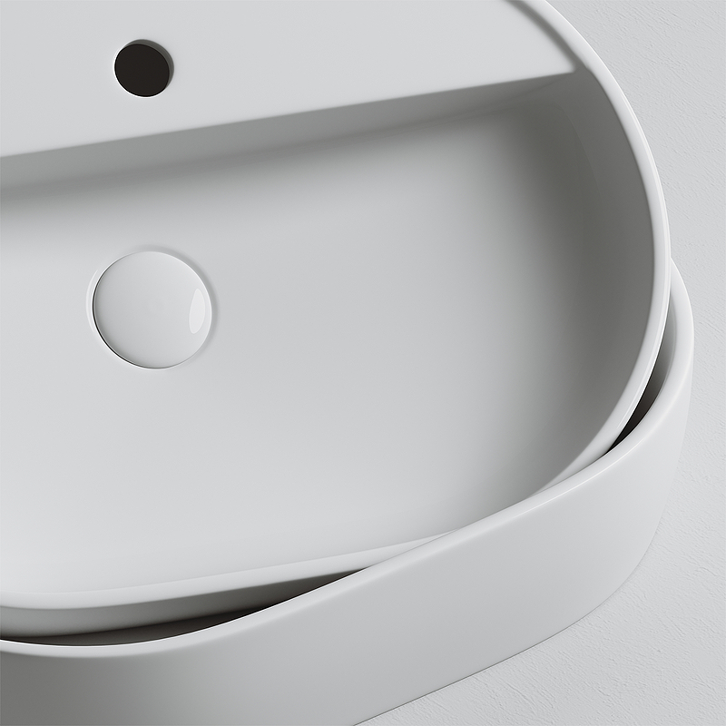 Раковина Ceramica Nova Element 60 CN6035 Белая от магазина ЛесКонПром.ру