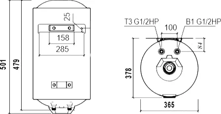 Накопительный водонагреватель Thermex TitaniumHeat 30 V Slim электрический от магазина ЛесКонПром.ру