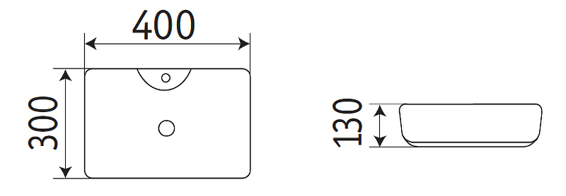 Раковина CeramaLux 40 7292 Белая глянцевая от магазина ЛесКонПром.ру