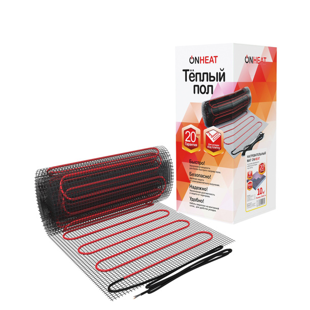 Мат нагревательный ONHEAT 10 м2 1600 Вт от магазина ЛесКонПром.ру