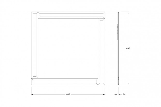 Зеркало EVOFORM Style 80372115 от магазина ЛесКонПром.ру
