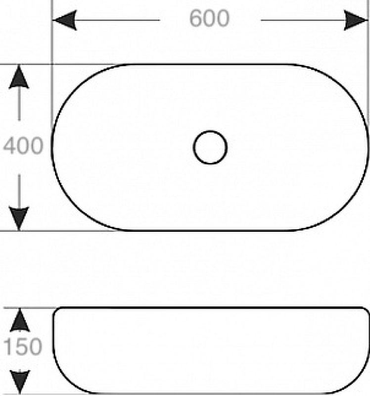 Раковина-чаша Mira 60 MR-6040 Белая от магазина ЛесКонПром.ру