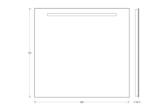 Зеркало EVOFORM Lumline 80372811 от магазина ЛесКонПром.ру